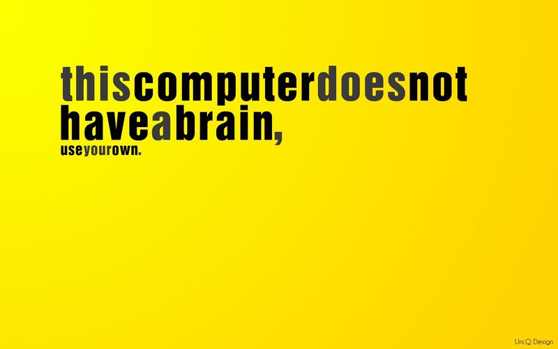 computer brain quote