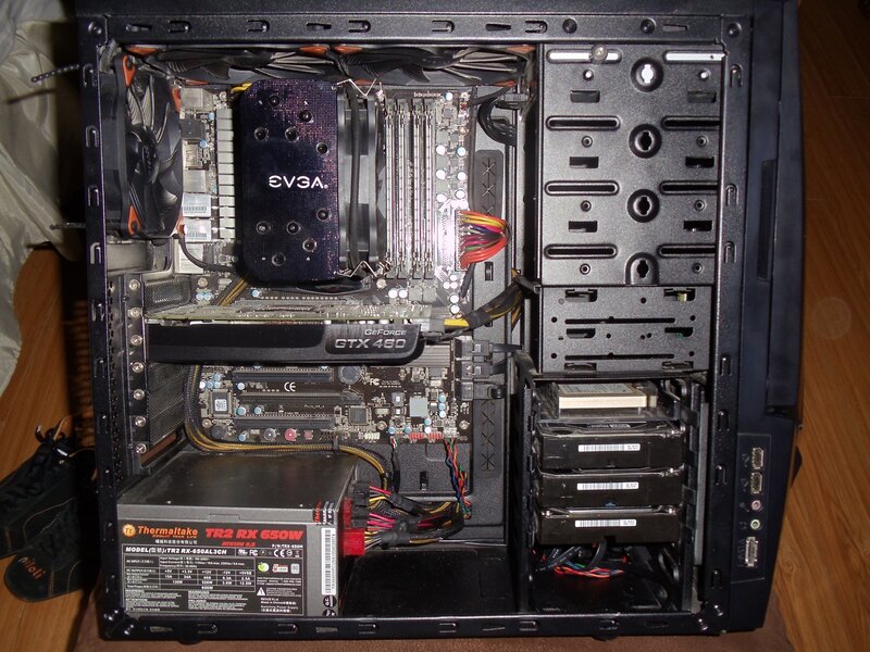Computer Case Interior — Black, Neutral