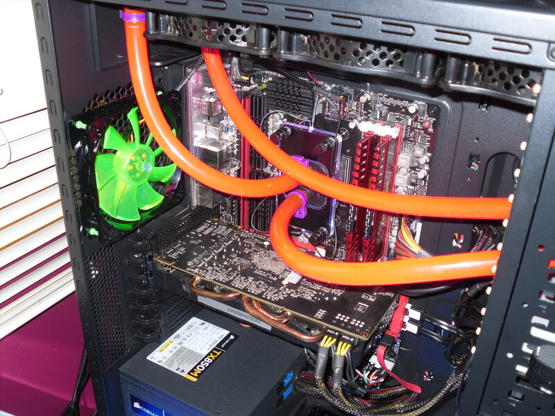 Computer Case Interior — Black