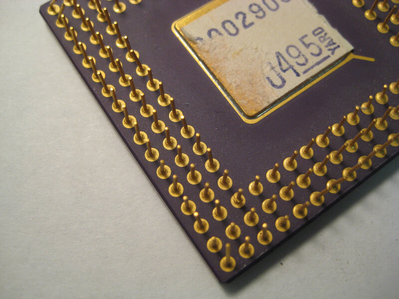 Computer Chip with Pins