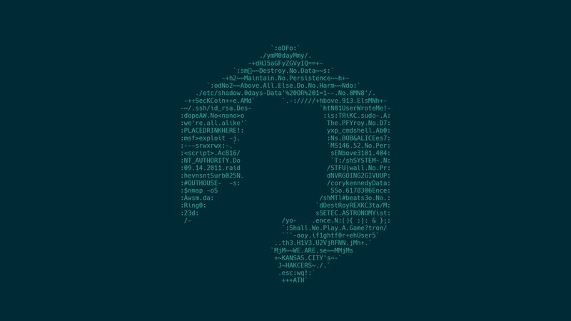 Computer Code on Screen — Teal
