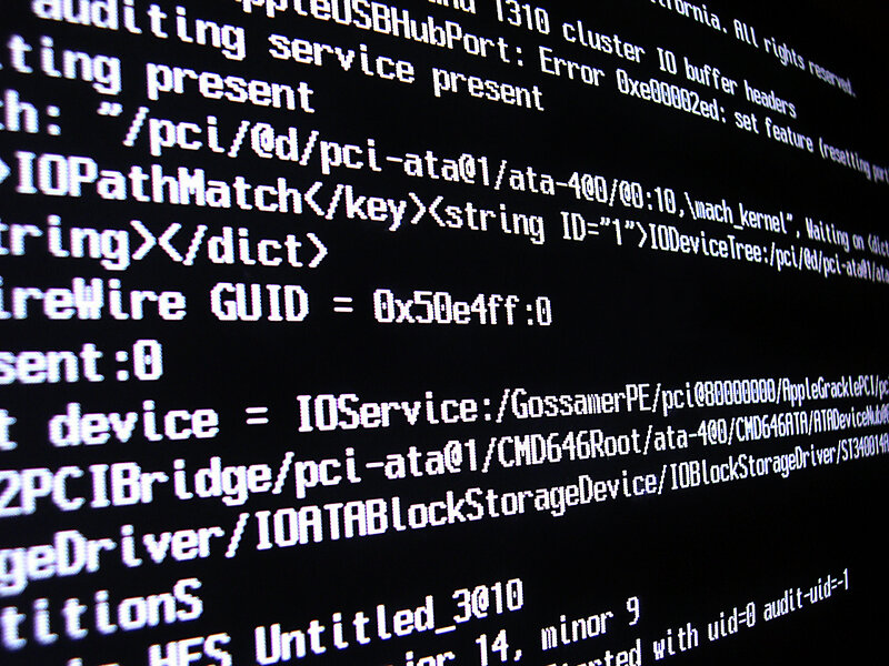 computer code on screen