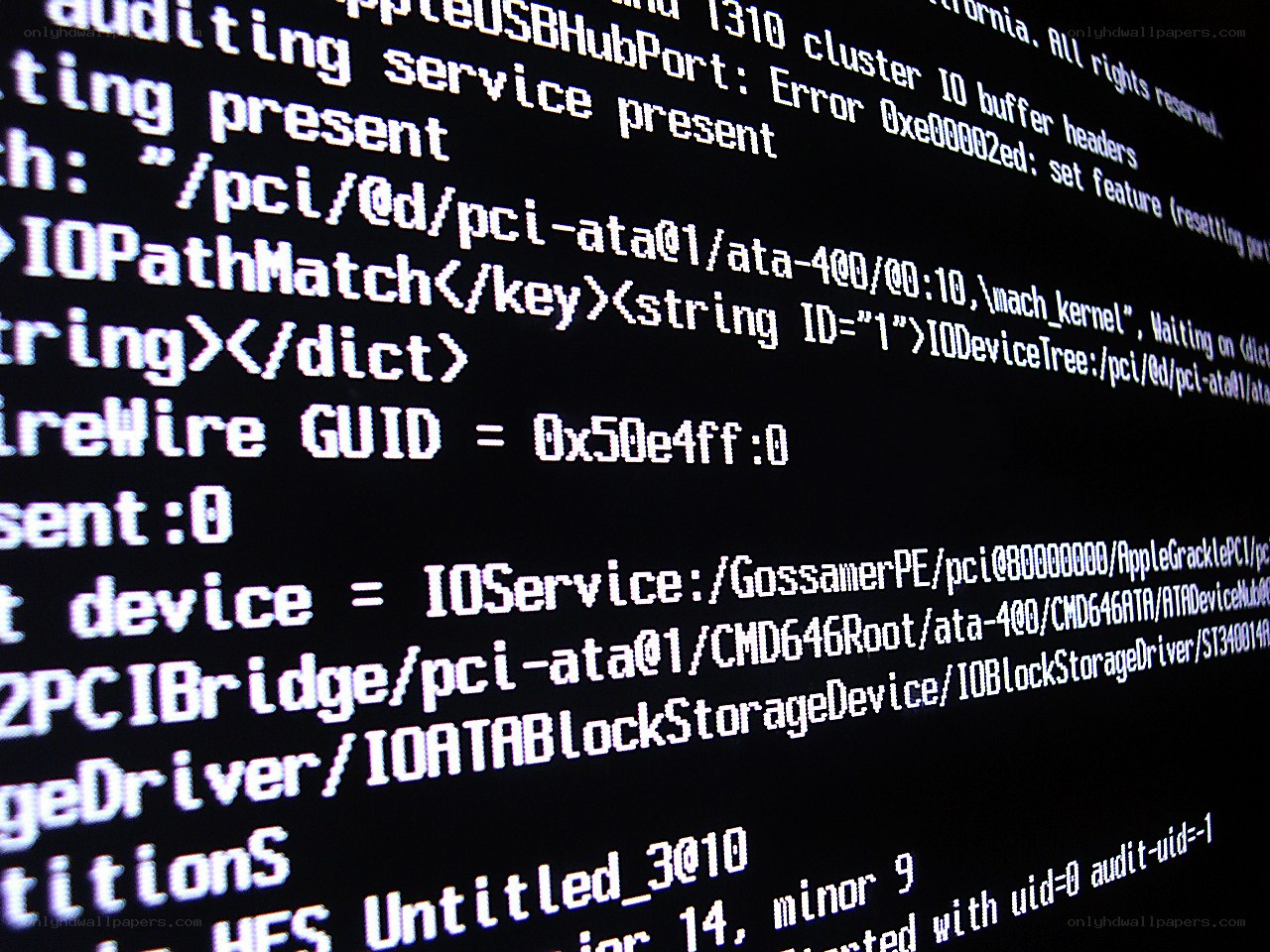 computer code on screen