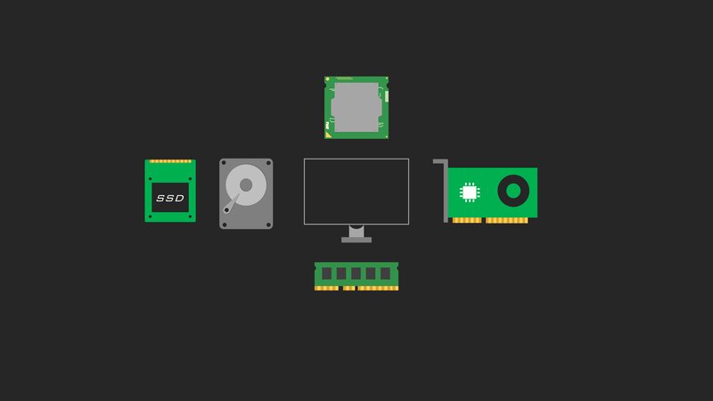 Computer Components — Black