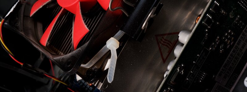 Computer Cooling Fan — Black, Technical, Photograph