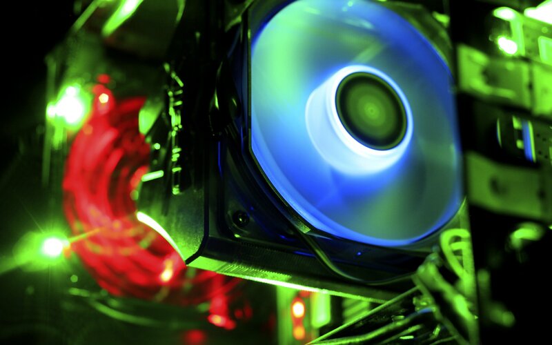 Computer Cooling Fan — Green
