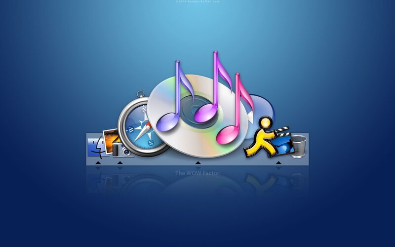 Computer Desktop Icons — Blue