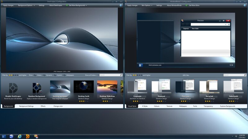 Computer Desktop Interface — Gray