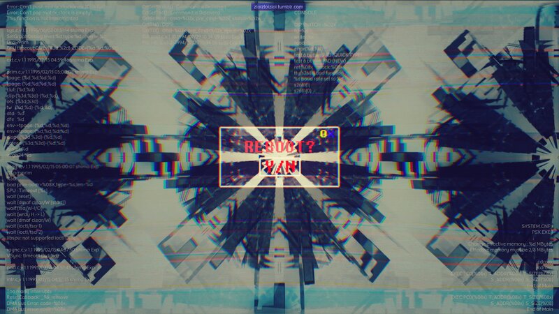 Computer Error Screen — Blue
