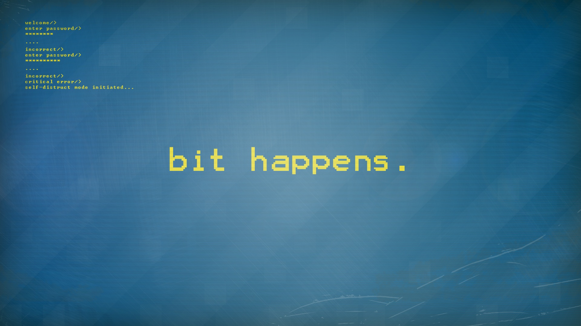 computer error screen