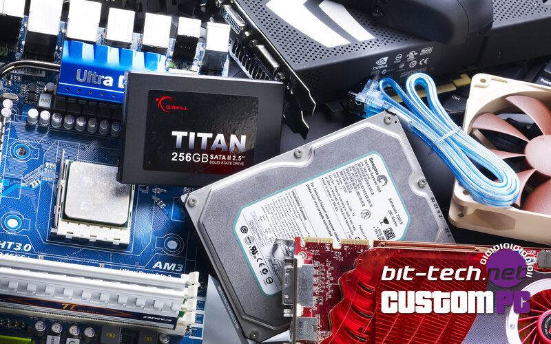 Computer Hardware Components — Blue, Technical