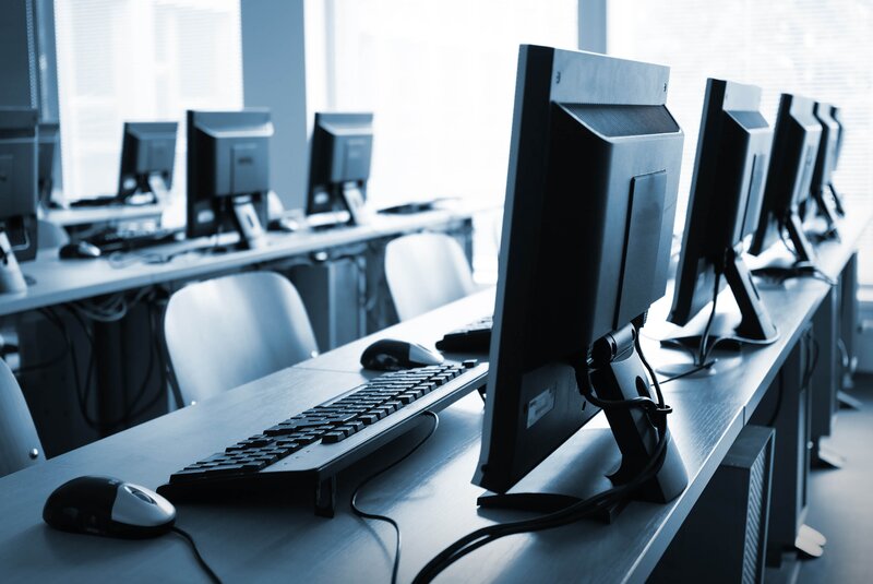 Computer Lab Workstations — Blue