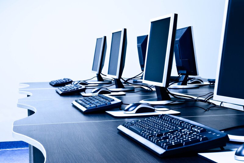 computer lab workstations