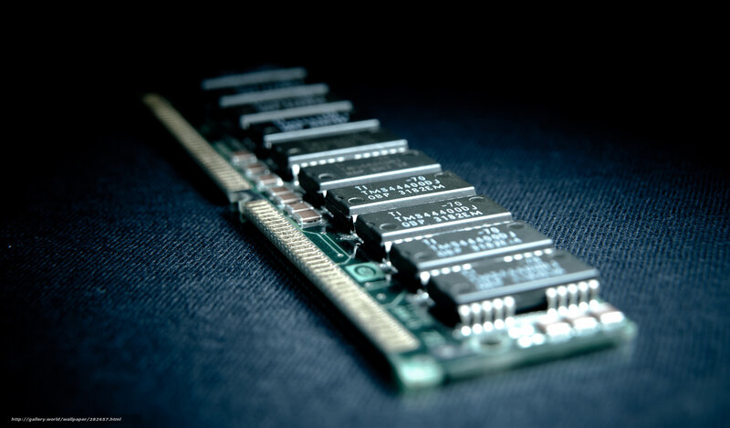 Computer Memory Module — Black, Dramatic