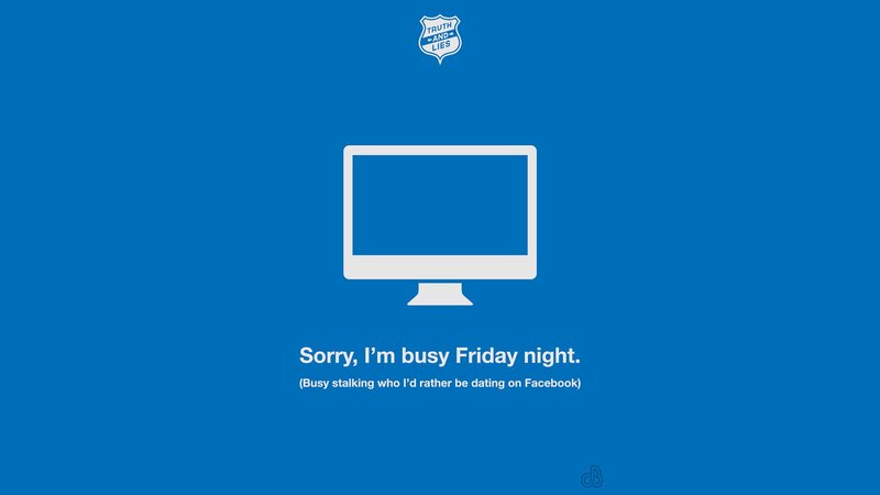 Computer Monitor Icon — Blue