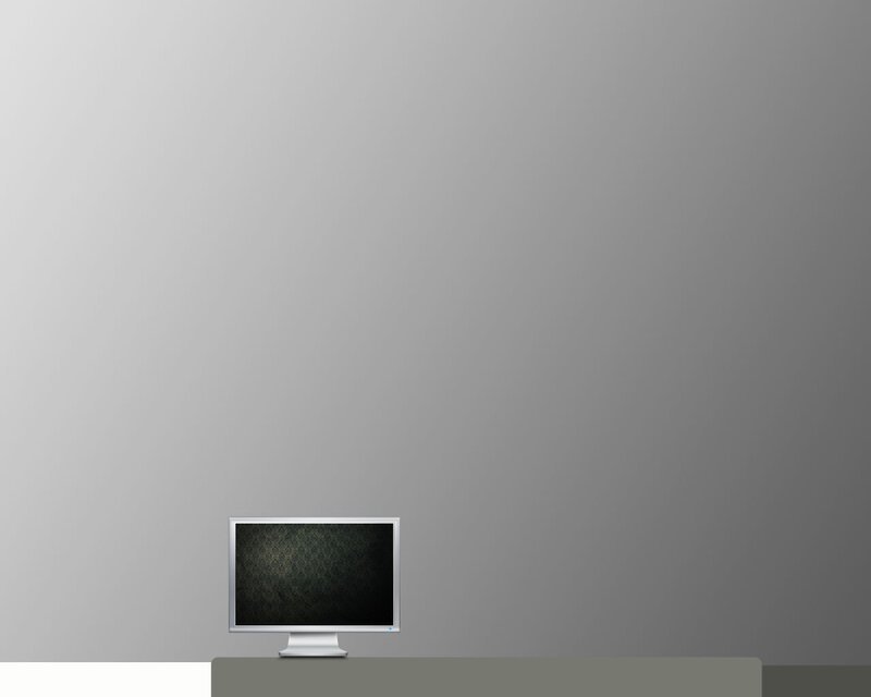 computer monitor on desk