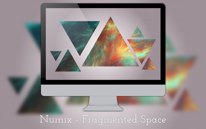 Computer Monitor with Abstract Design
