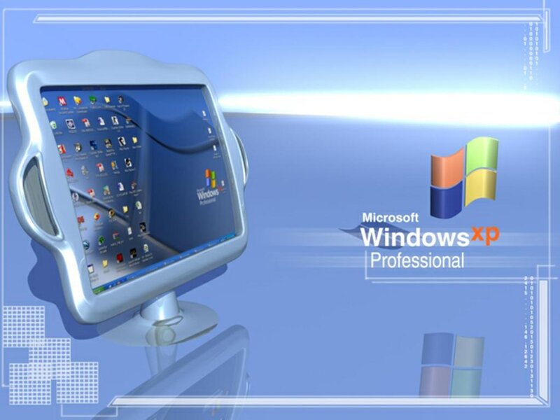 Computer Monitor with Desktop