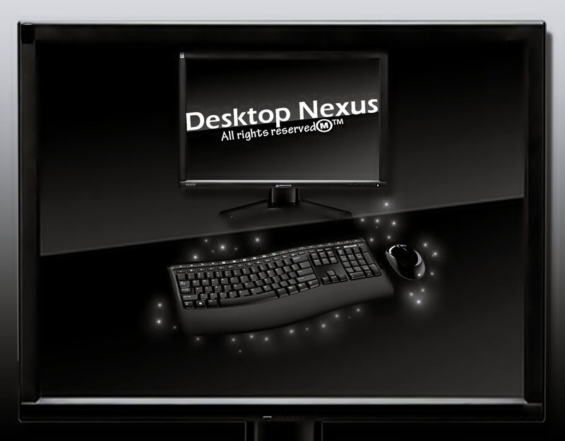 Computer Monitor with Keyboard