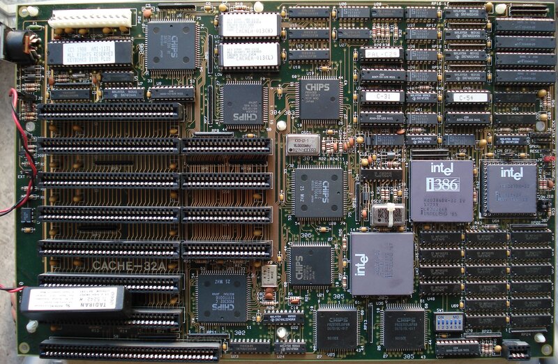Computer Motherboard — Green, Technical