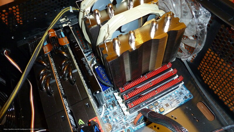 Computer Motherboard Internals — Blue