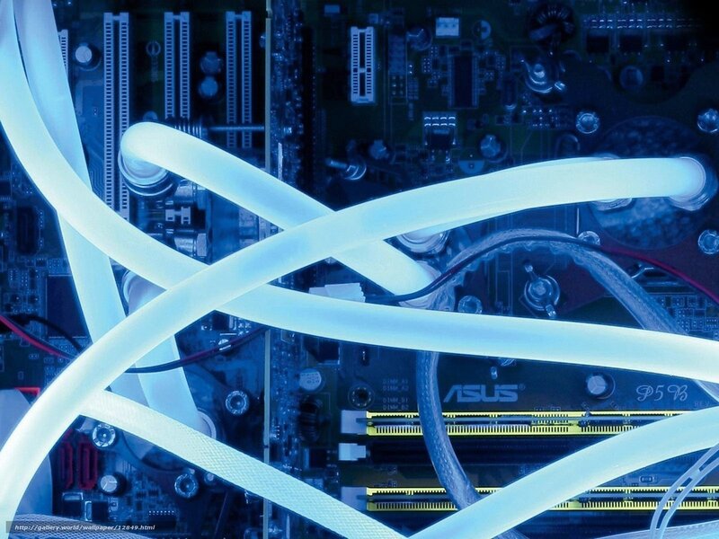 Computer motherboard with cooling tubes