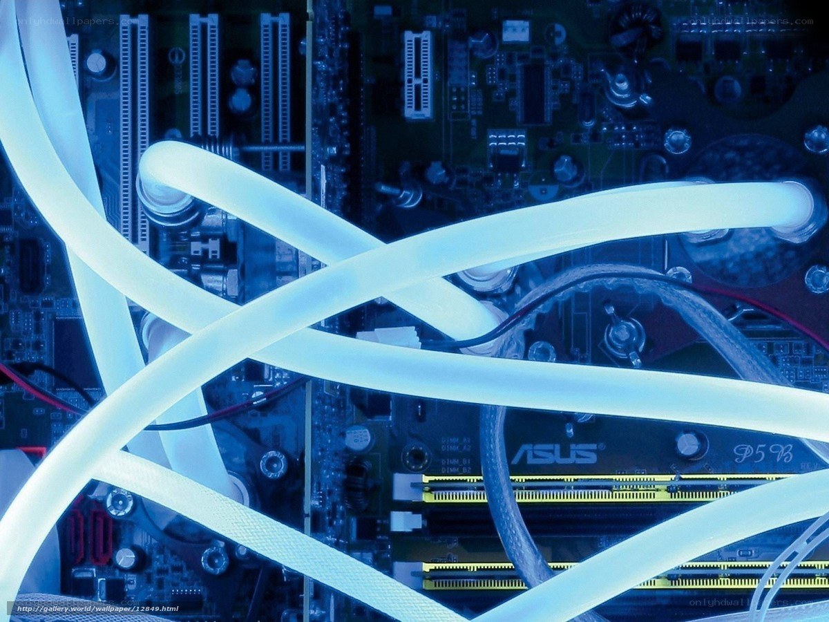 Computer motherboard with cooling tubes