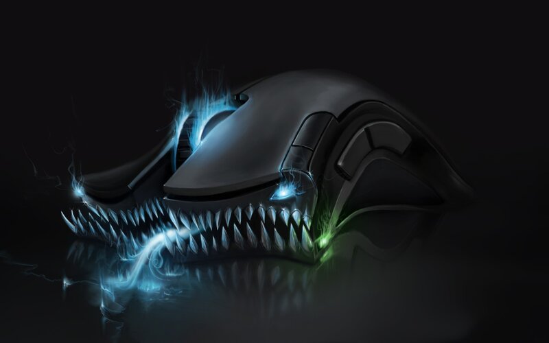 Computer Mouse Monster — Black