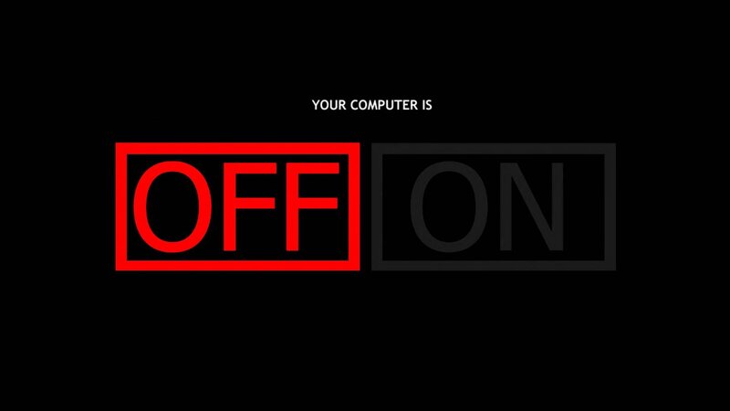 computer off on status
