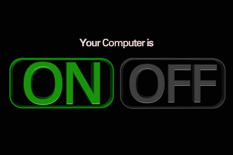 Computer on or off status