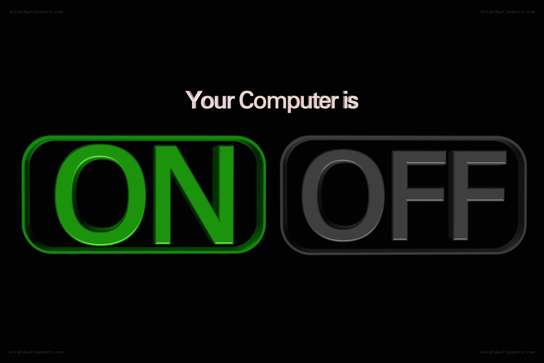 Computer on or off status