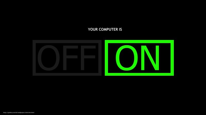 computer on or off