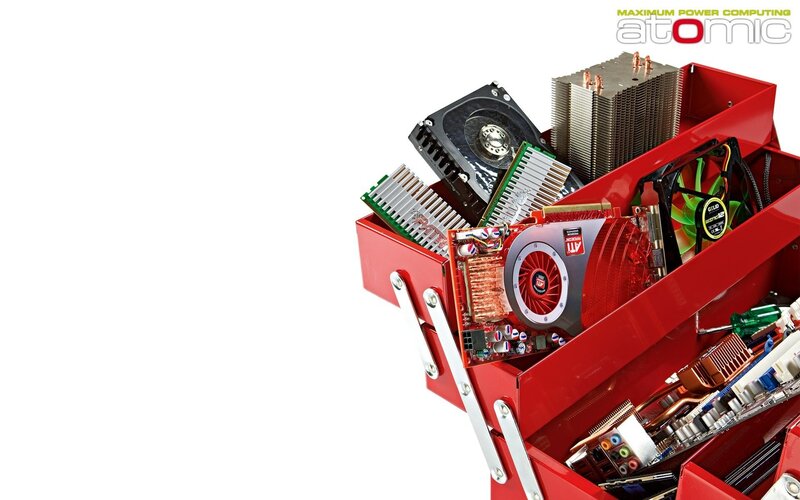 Computer Parts in Toolbox