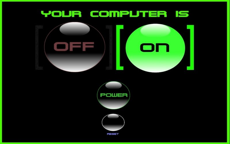 computer power status screen