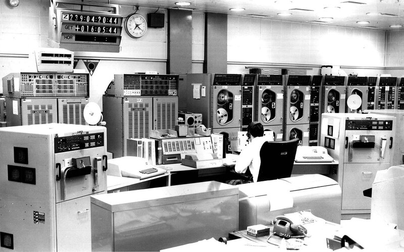 computer room with tape drives