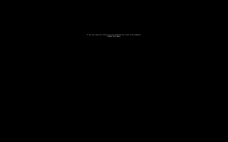 computer screen notice
