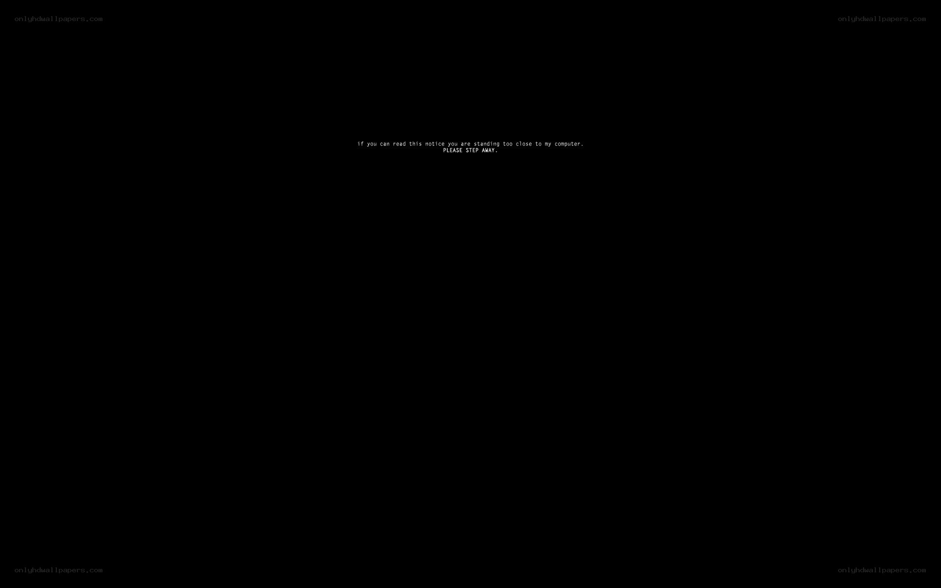 computer screen notice