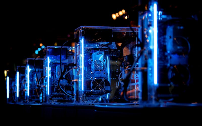 Computer Servers in Display