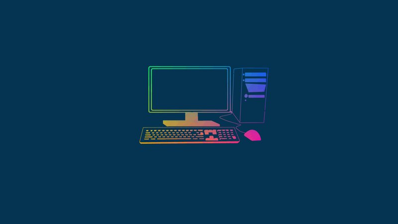 Computer Setup — Blue