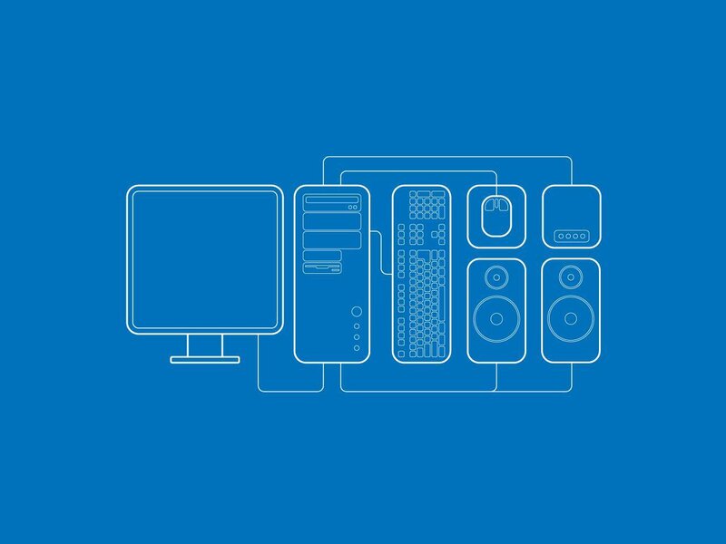 computer setup diagram