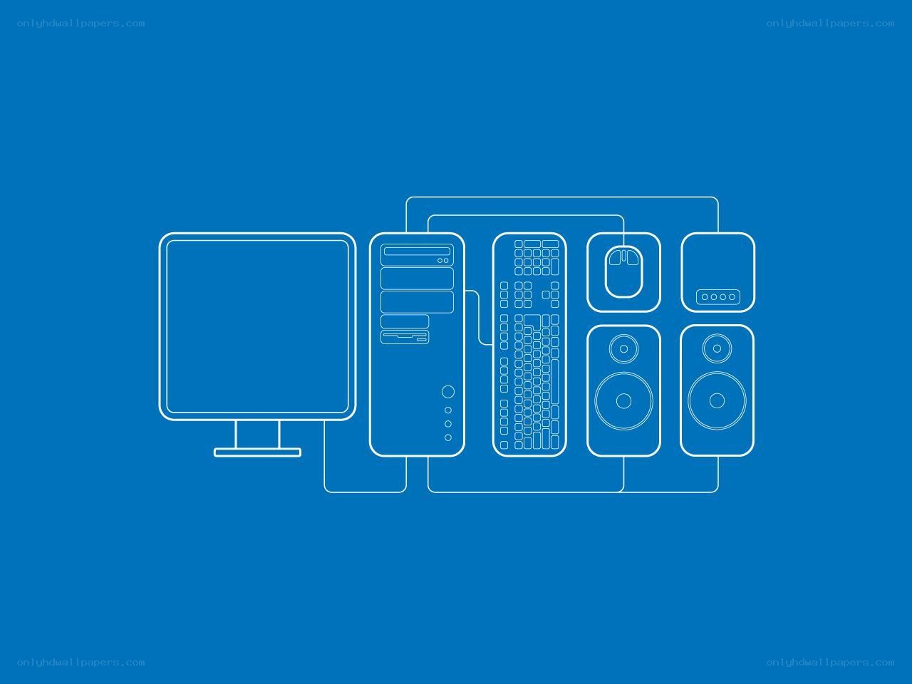 computer setup diagram