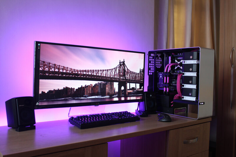 Computer Setup on Desk