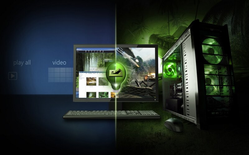 Computer Setup with Monitor