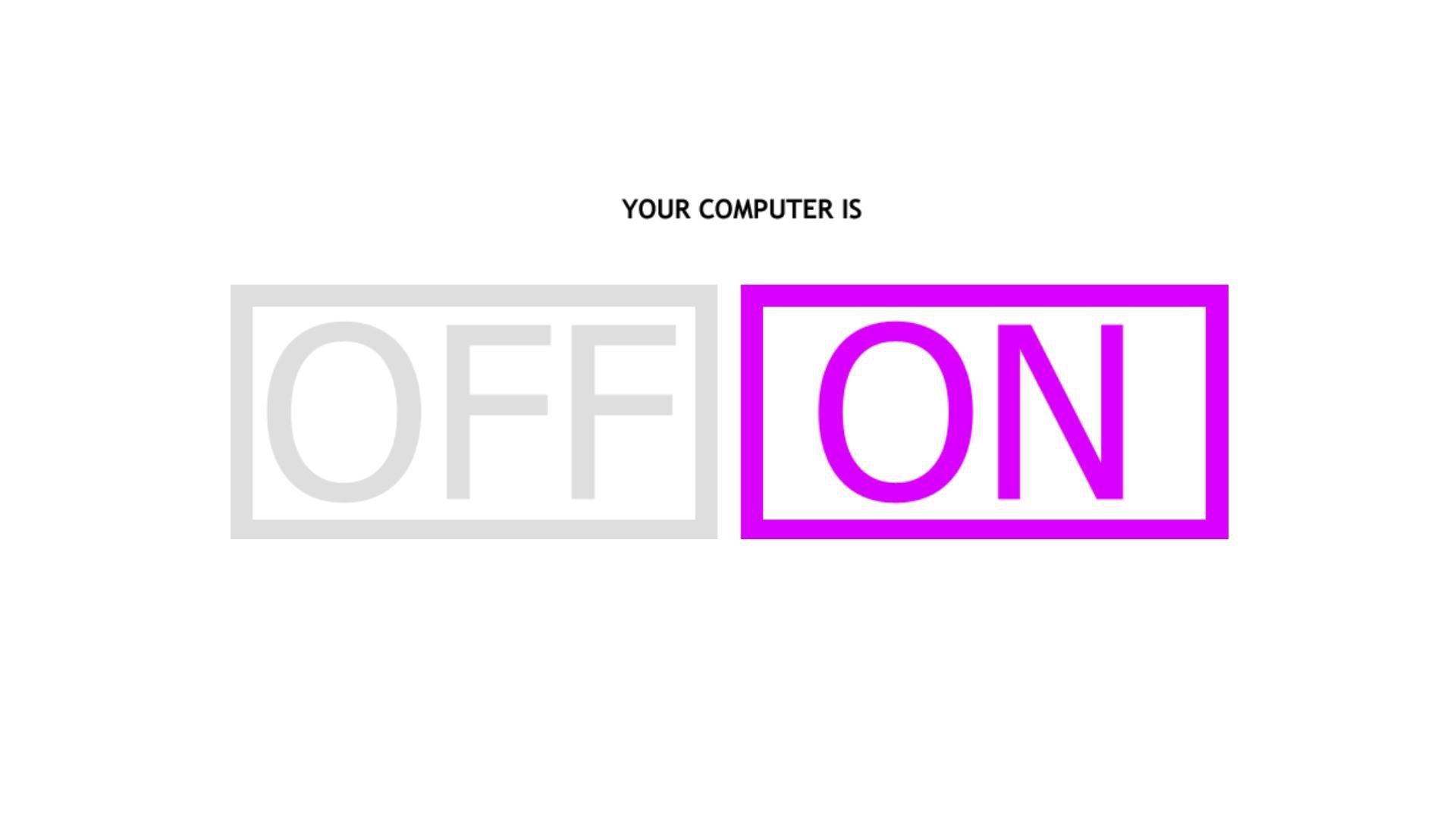 computer status display