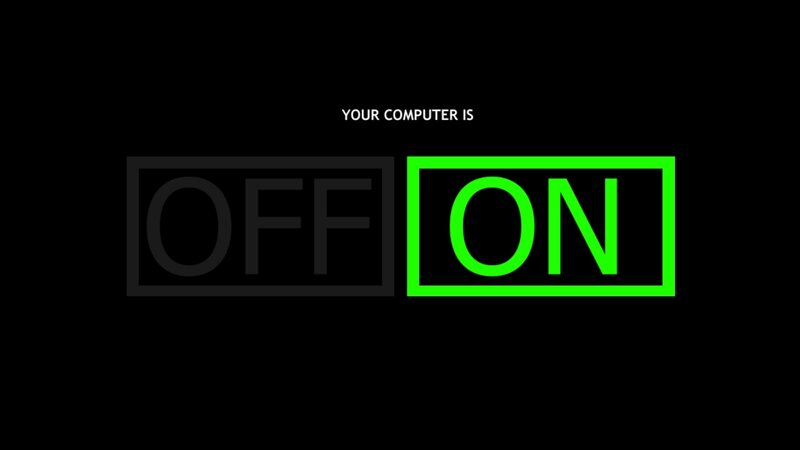 Computer Status Display — Minimalist