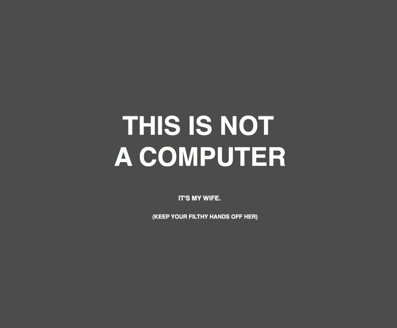 computer warning message