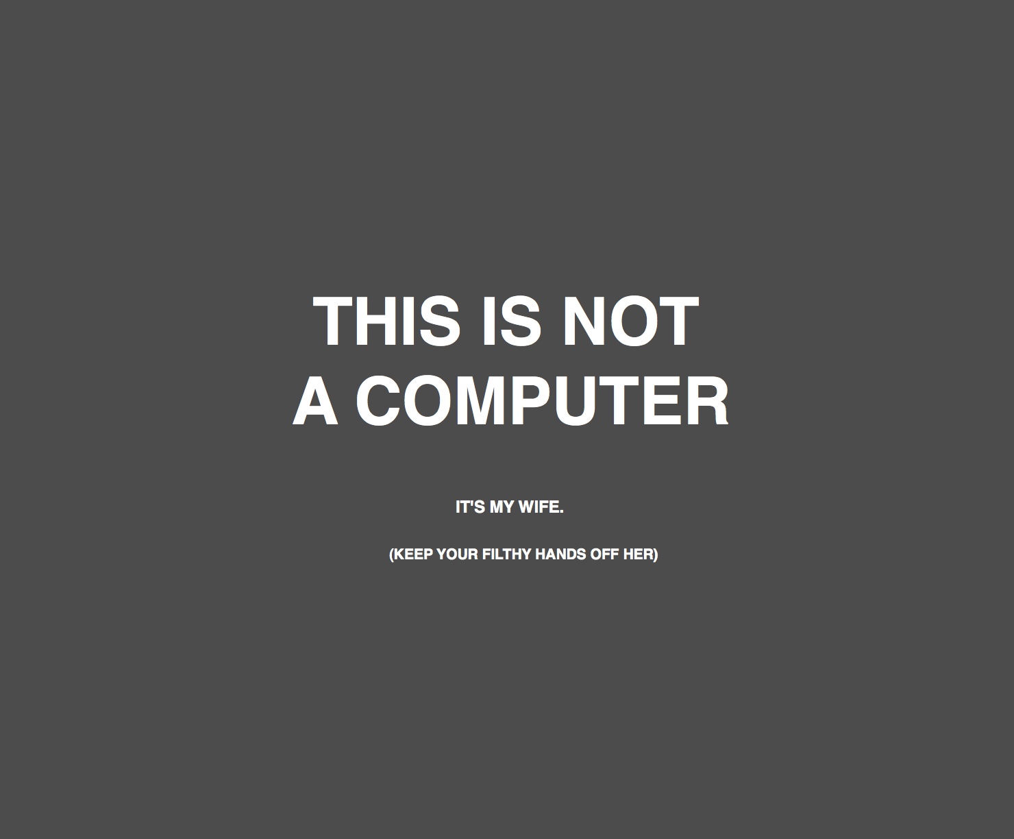 computer warning message