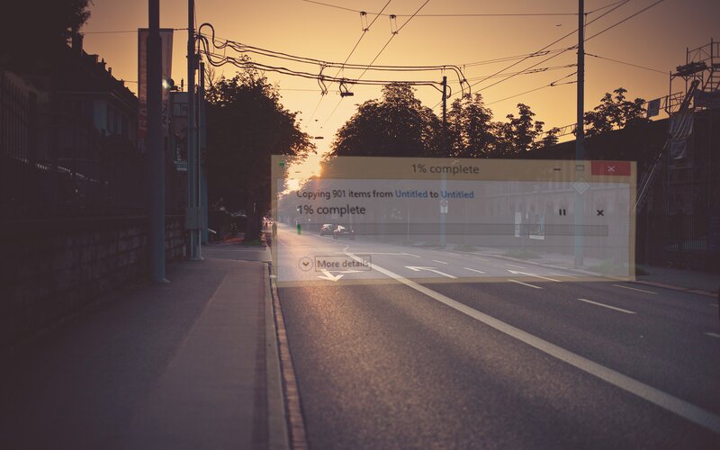 Computer Window on Street
