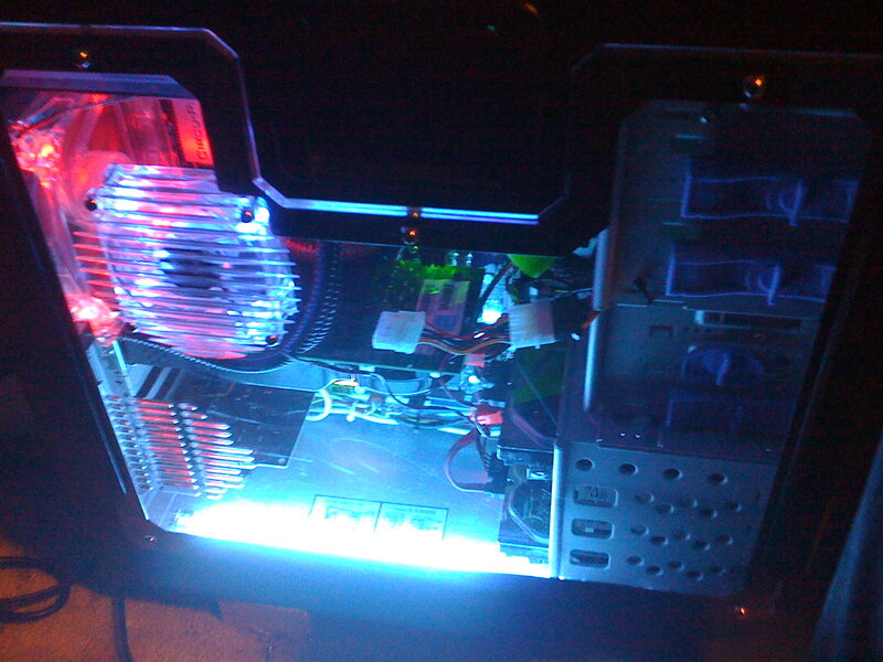 computer with internal lighting