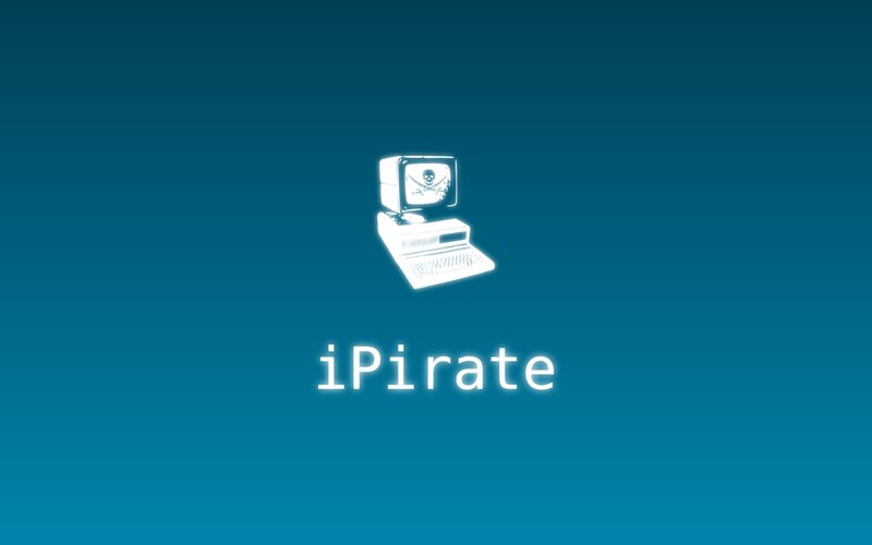 Computer with Skull Icon